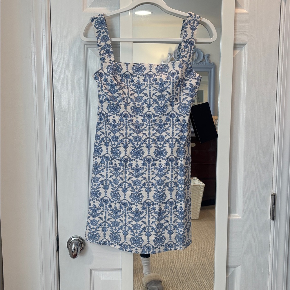 Tuckernuck / Hyacinth House Blue and White Volos Mini Dress